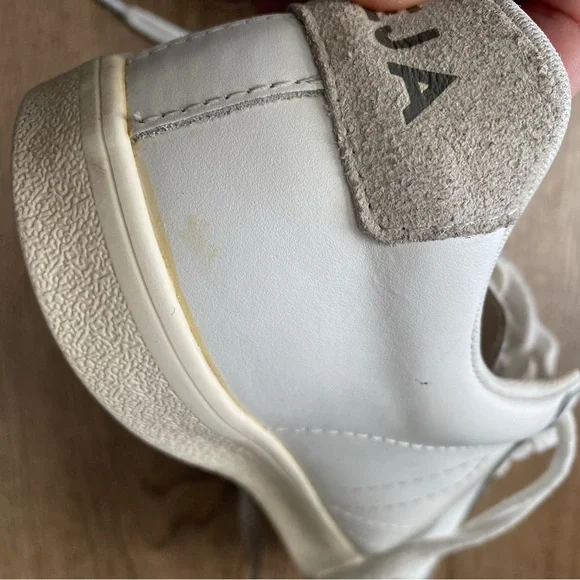 Veja Classic White Lace-Up Sneakers - Picture 8 of 11